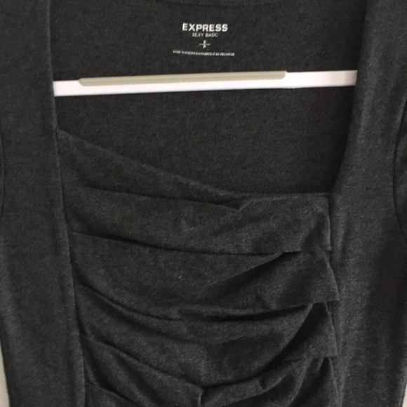 Express Asymmetrical Ruffle Front top - Picture 3 of 4